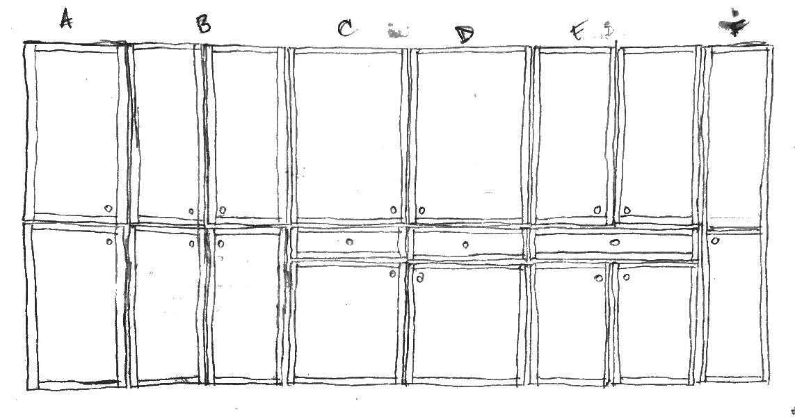 Sketch of plans for the doors
<br/>
