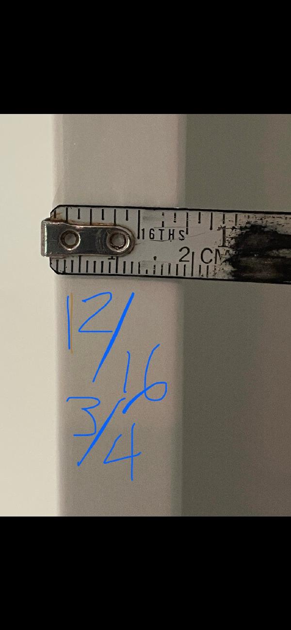 Measuring the thickness of the cabinet walls 
