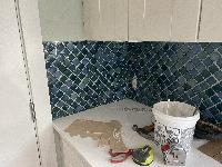 This area is ready for grout 
