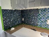 Comparing area grouted, area not grouted 
